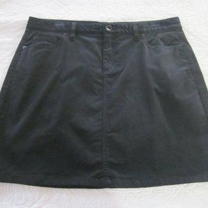 Vineyard Vines Skirt 12 Black Velvet High Waisted